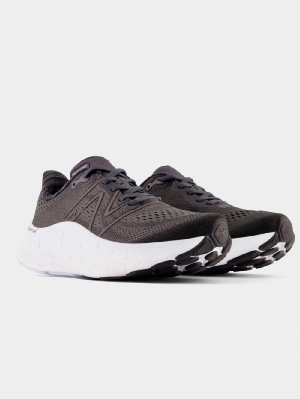 New Balance Fresh Foam X More v4 Black Phantom White Grey WM0RBK4 Size 9.5 WIDE